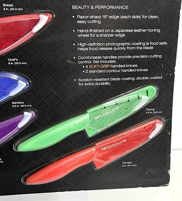 KAI Pure Komachi HD - 6 Coated Carbon Stainless Steel Knives W