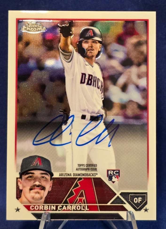 2023 Topps Chrome Corbin Carroll Rookie Autograph RC Auto RA-CCA ~ Diamondbacks