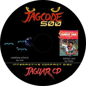 Atari Jaguar CD Game Jagcode 500 (Jungle Jag & Martian Attack)