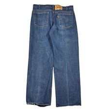 Vintage 80s Levi's 505 Orange Tab Jeans 34x30 32x26 Denim Made in USA
