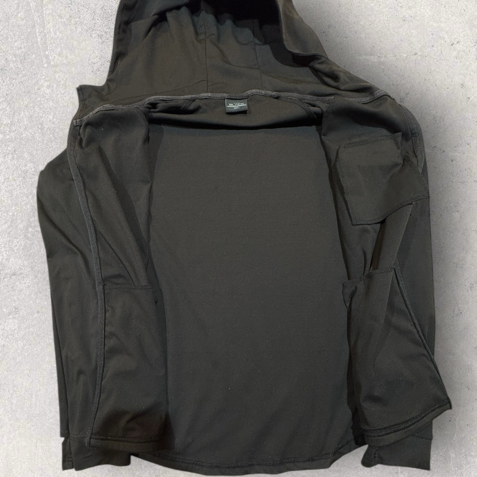 Actively Black Hooded Performance Jacket Women’s … - image 5