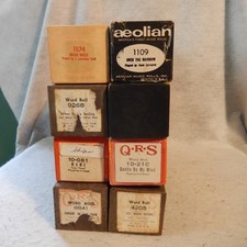 Lot 8 Vintage Player Piano Roll QRS Word SHOW TUNES Aeolian Music Hello Dolly