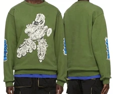 BRAIN DEAD🗣️Size XS Graphic graffiti print sweater SSENSE Them Skates exclusive