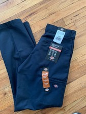 New Tags Men's Dickies Double Knee Twill Canvas Navy Work Pants 32" x32"
