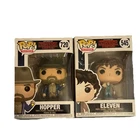 Stranger Things Pop Lot – Hopper (with flashlight) & Eleven (street clothes)