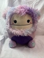 Squishmallow Kellytoy Plush Limited Squad Eden The Purple Big Foot Yeti 8"