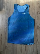NIKE 2022 PRO ELITE TEAM DISTANCE SINGLET MADE IN USA DJ1189-317 SIZE MEDIUM