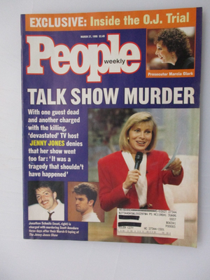 #ad PEOPLE MAGAZINE MARCH 27 1995 JENNY JONES TALK SHOW MURDER SCHMITZ amp; AMEDURE $14.95