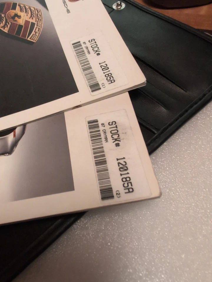 Porsche Cayman S 2007 manual del propietario y estuche - juego parcial Foto 3 de 4