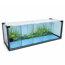 FT61 Zucht-Aquarium 29L–5-Kammer Systembecken mit Biofilter für Betta & Garnelen