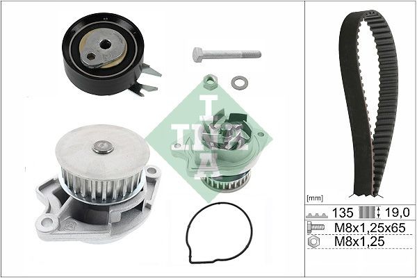 Neu - Schaeffler Ina 530016631 Wasserpumpe + Zahnriemensatz FüR Seat Vw-image