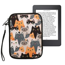 Neoprene e-Reader Pouch 6" eReader Orange Black White