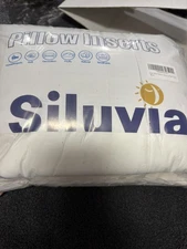 Siluvia Pillow Inserts Set of 2 Decorative Square Throw Pillows 18”x18”
