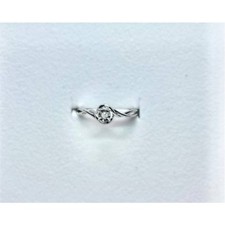 Anello Solitario Giorgio Visconti Oro bianco e Diamante ABX15799 Ring Donna