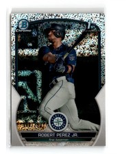 Robert Perez Jr. 2023 Bowman Chrome Prospect 1st Speckle Refractor /299 Mariners