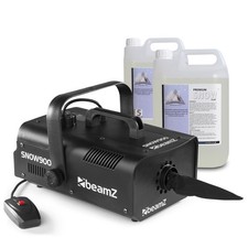 BeamZ SNOW900 Snow Machine for Party - Includes 10L Snow Fluid & Remote