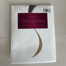 Vintage96 Hanes Silk Reflections Size CD Sheer Control Top Pantyhose Quicksilver