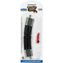 Bachmann EZ-Track  18" Curved Terminal Rerailer  HO Scale  1 Piece  44502