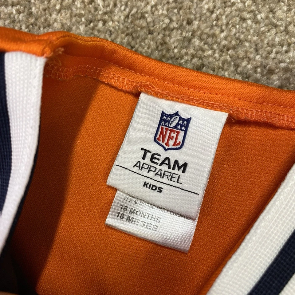 Denver Broncos Animadora Conjunto Bebé Niño Pequeño 18 Meses Animación NFL Fútbol Foto 3 de 4