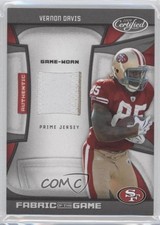 2009 Certified Fabric of the Game Prime 27/45 Vernon Davis #145 0a1