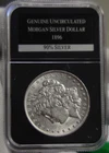 1896 US Morgan Silver Dollar $1 Unc Details (Cleaned) PCS Slab
