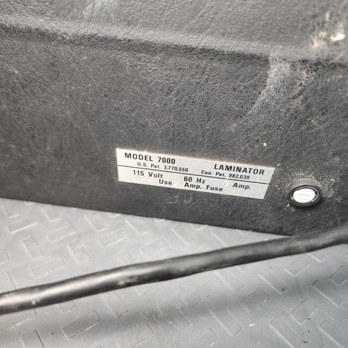 BRADY LAMINATING SYSTEM Model 7000 Heat Laminator Industrial 12.5" Cat 23320 - Picture 5 of 5