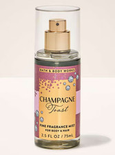NEW CHAMPAGNE TOAST TRAVEL BODY MIST Bath  Body Works 2.5oz