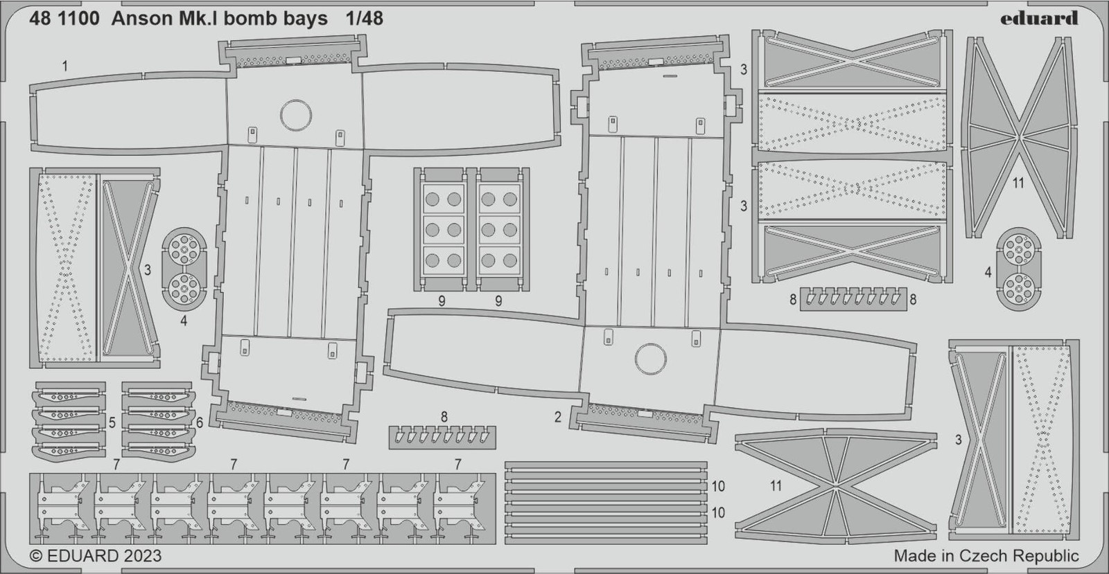 Eduard 481100 1:48 Avro Anson Mk.I Bomb Bays