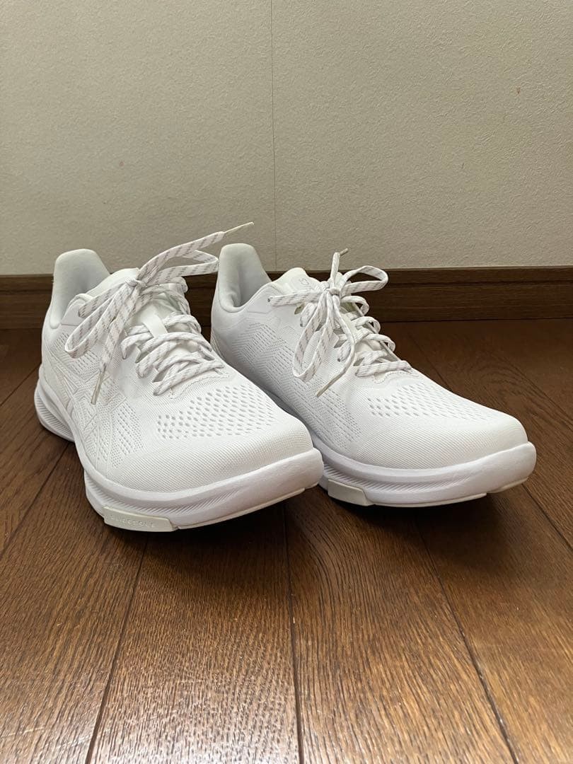 ASICS Men's White Running Shoes Mesh 27cm Near Mint No Box thumbnail 2