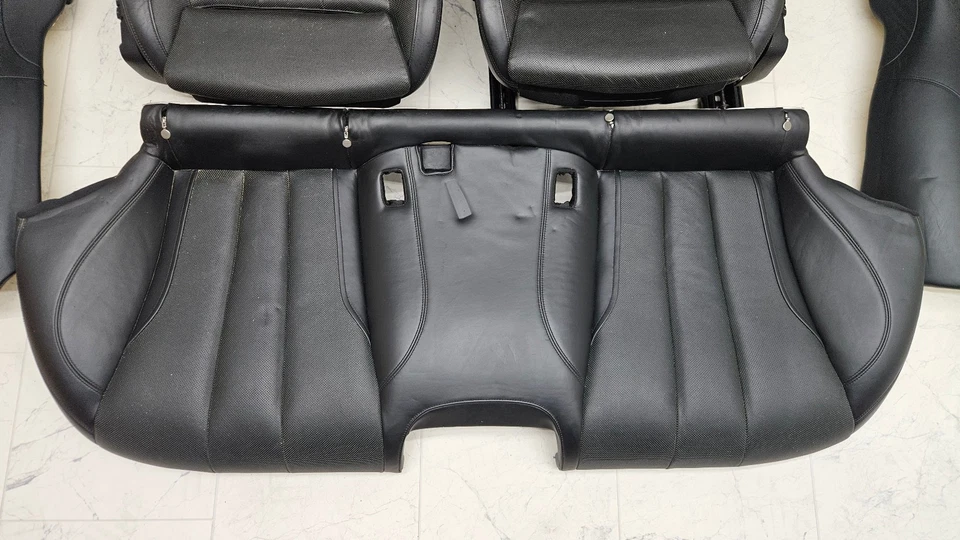 12-18 宝马 F06 6 系列 M6 前后加热冷却皮革黑色座椅套装原始设备制造商 — 第 2/4 张图片