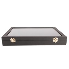 Ring Display Case Organizer With Transparent Lid 100 Slot Jewelry Studs