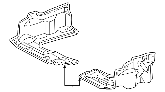 Cubierta inferior para Toyota (N/P 51441-02100)