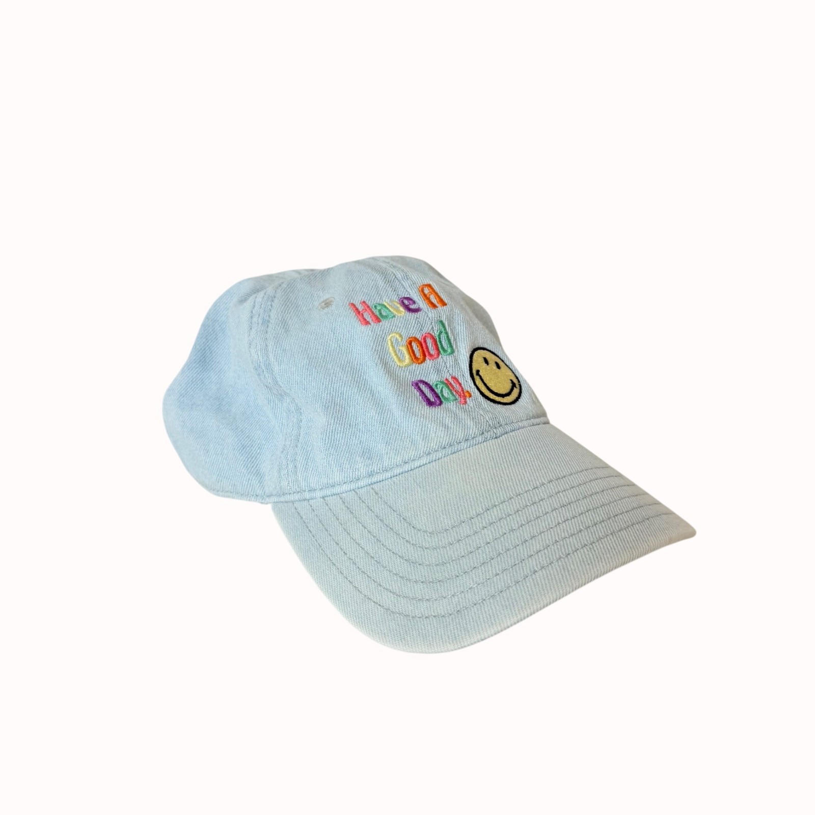 American Eagle Denim Baseball Cap Embroidery Adju… - image 11