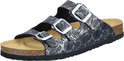 Dr. Brinkmann Novelda Damen Hausschuhe,Pantoletten,Flor,Schwarz,Gr. 36-42