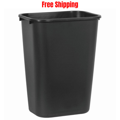 Rubbermaid Commercial Wastebasket Trash Container, 41QT/10.25 GAL, Black, Sink..