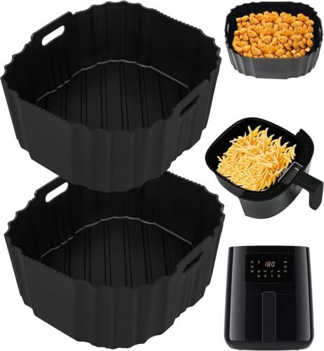 2PCS Silikonform Heißluftfritteuse Für Cosori, Silikoneinsatz Für 23cm Friteuse - Bild 14 von 14