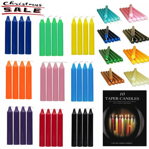 COLOURFUL DINNER CANDLES LONG RUN LINE LIGHT CANDLE PACK OF 2 5 10 20