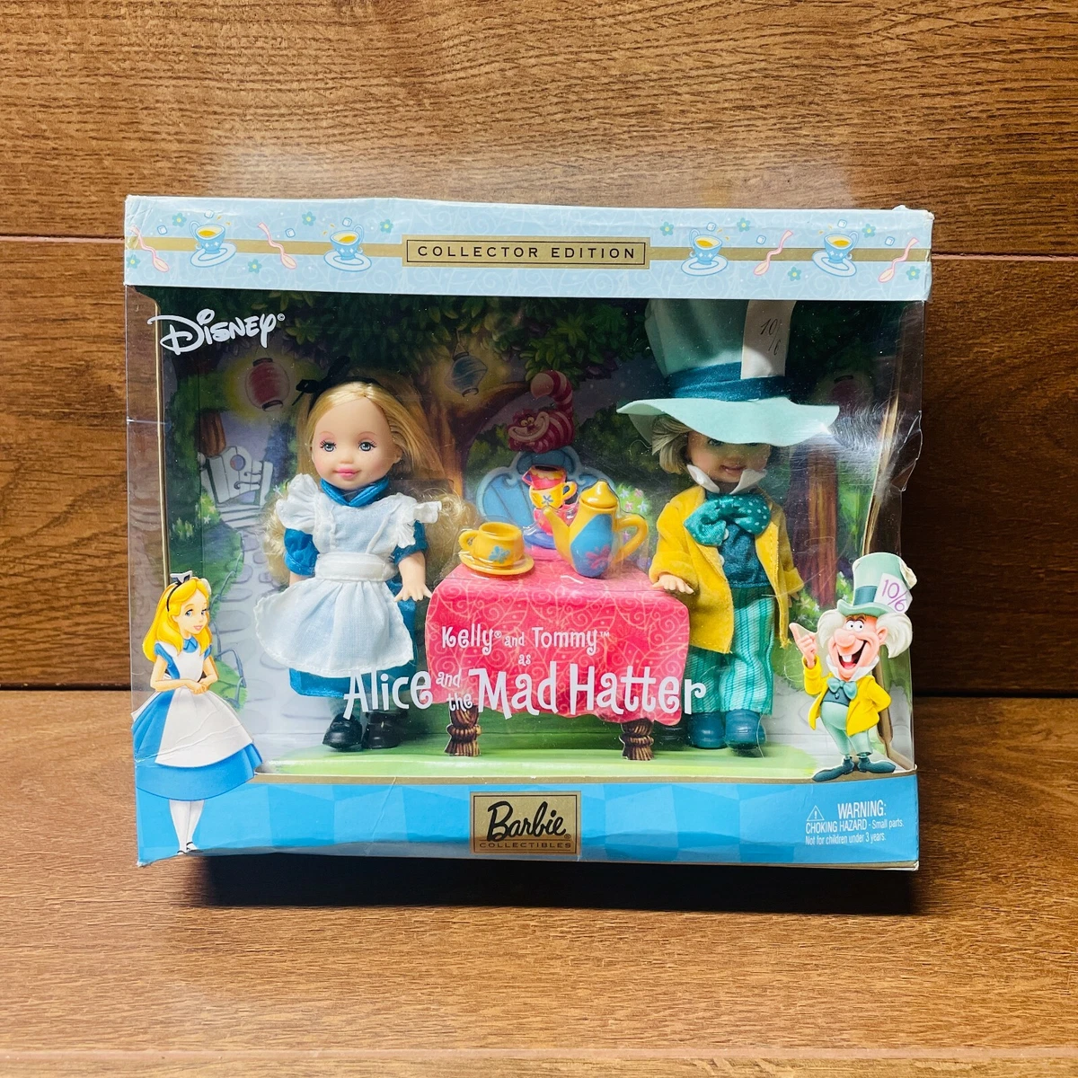 Vintage Disney Barbie Kelly & Tommy as Alice In Wonderland Collectible Set,  NEW