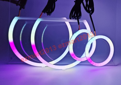 Dream color Chasing RGB 4 halo rings for Honda accord CL7 CL9 03-07 DRL BT APP - Picture 5 of 24