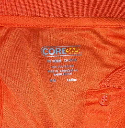 Vizzy Hard Seltzer Woman’s Ladies Orange Polo Sport Shirt - Sz. Med - New - Picture 5 of 14