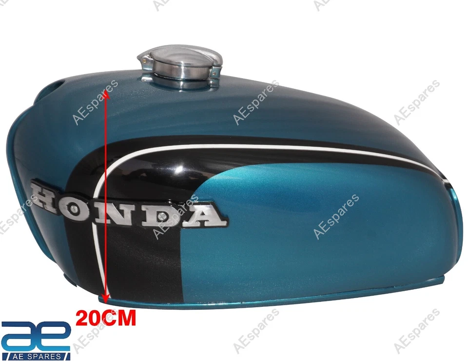 For Honda CB350 K3 K4 Super Sport 350 71-73 Derby Green Metallic Fuel Tank @UK - Изображение 4 из 4