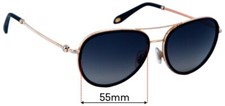 SFx Replacement Sunglass Lenses fits Tiffany  Co TF3059 - 55mm Wide