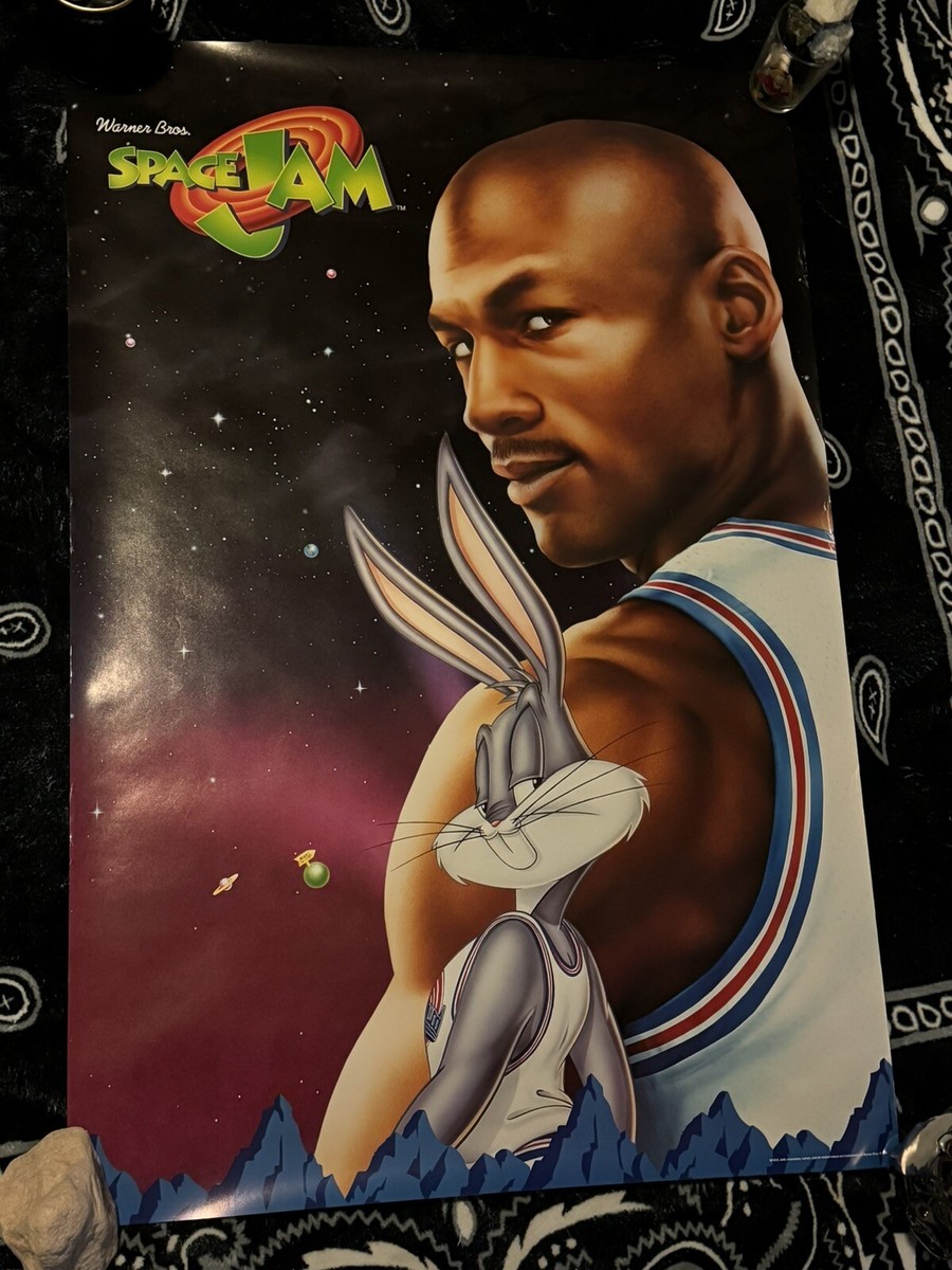 【専用】マイケル・ジョーダン 大型ポスター1996年 SPACE JAM 1996 Space Jam Michael Jordan Looney Toons Framed Poster | eBay