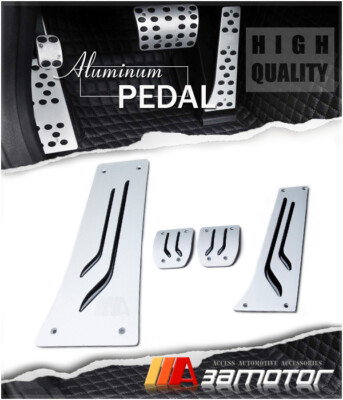Manual Aluminum Pedals Gas Clutch Brake Footrest Set fits BMW E70 X5 E71 X6 M/T