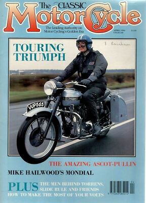 1990 APRIEL 29384  The Classic Motor Cycle  TOURING TRIUMPH