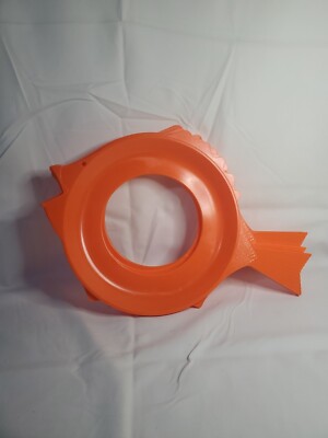 SET OF 3 Vintage Plate-Mate MCM LOOKING Fish Paper Plate Holders Picnic Plastic 