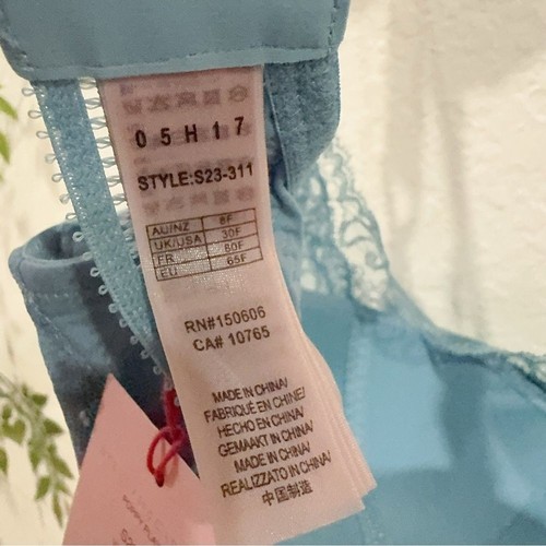 Stella McCartney Poppy Playing Bra Vintage Blue NWT Women Bra SIZE 30E - Picture 14 of 14