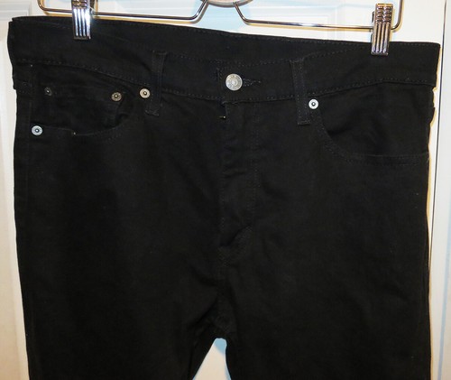 Levi's 512 Men's Water-Less Black Stretch Jeans. Size 33x32 | eBay