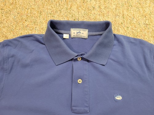 Southern Tide Skipjack Poloshirt Herren mittelblau Pullover Golf Performance Logo - Bild 2 von 16