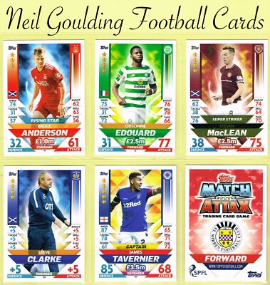 Topps SPFL MATCH ATTAX 2018-19   SCHOTTISCHE PREMIER LEAGUE   Karten #1 bis #216